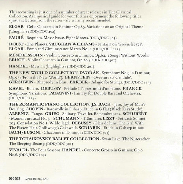 Sergei Prokofiev, Camille Saint-Saëns, Benjamin Britten : Peter And The Wolf Etc. (CD, Album)