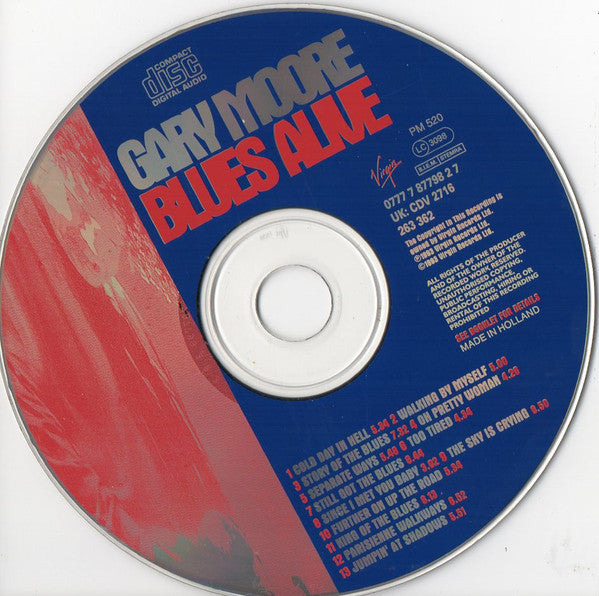 Gary Moore : Blues Alive (CD, Album)