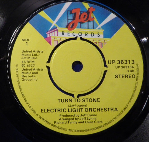 Electric Light Orchestra : Turn To Stone (7", Single, Kno)
