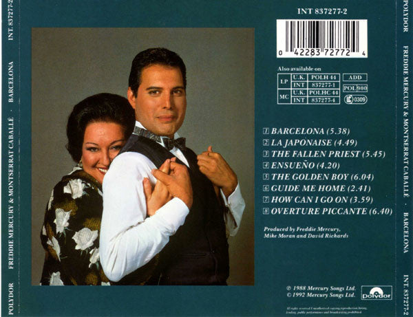 Freddie Mercury & Montserrat Caballé : Barcelona (CD, Album, RE, RM)