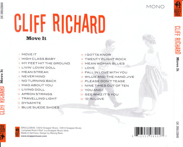 Cliff Richard : Move it (CD, Comp)