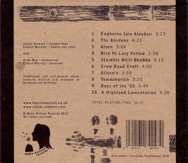 Calum Stewart & Lauren MacColl : Wooden Flute & Fiddle (CD, Album)