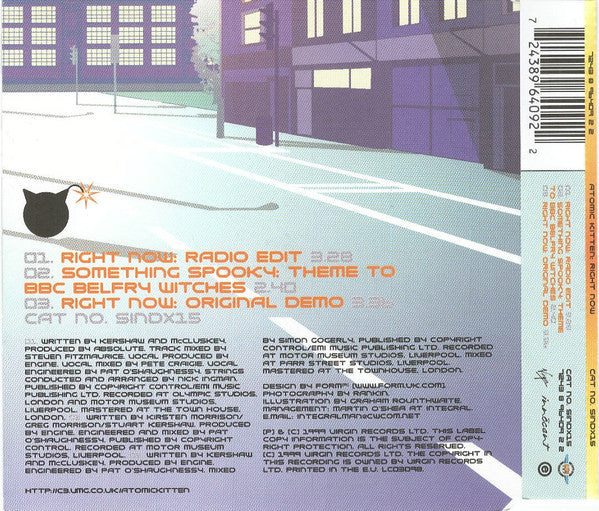 Atomic Kitten : Right Now (CD, Single, CD2)