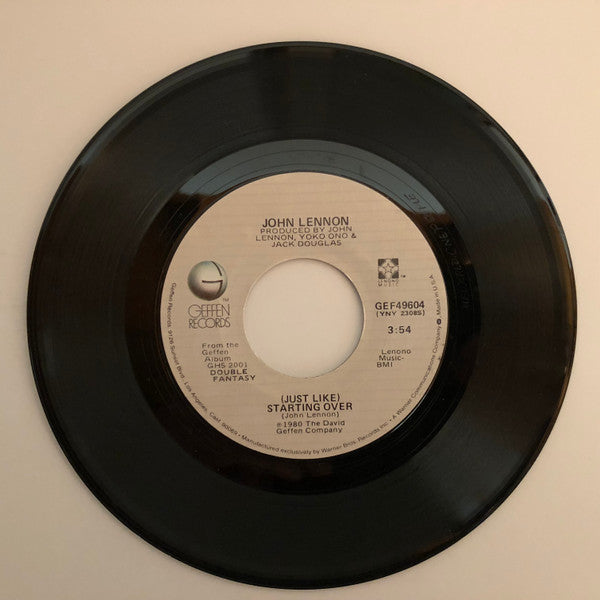 John Lennon : (Just Like) Starting Over (7", Single, Los)