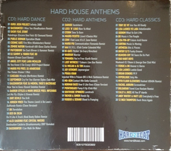 Various : Hard House Anthems (3xCD, Comp, Mixed)
