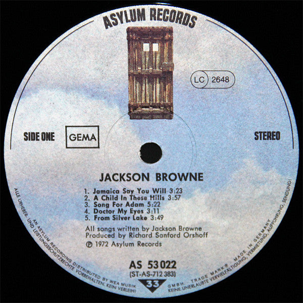 Jackson Browne : Jackson Browne (LP, Album, RE)