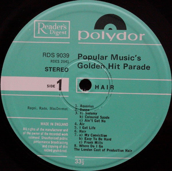 Hair Original London Cast - Hair (LP) (Good Plus (G)) - DaddyPop