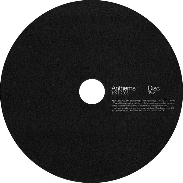 Various : Anthems 1991-2008 (3xCD, Mixed)