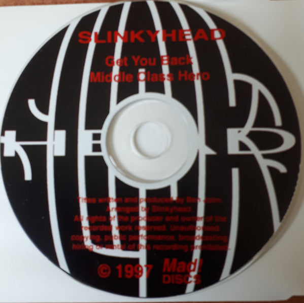 Slinkyhead : Get You Back (CD, Single)