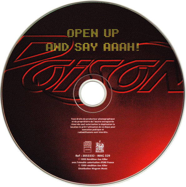 Poison (3) : Open Up And Say ...Ahh! (CD, Album, Ltd, Num, RE, O-C)