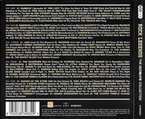Various : Rock Legends (The Ultimate Collection) (5xCD, Comp)