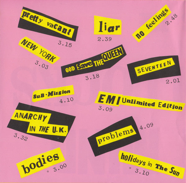 Sex Pistols : Never Mind The Bollocks Here's The Sex Pistols (CD, Album, RE, RM, RP)