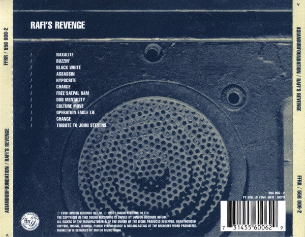 Asian Dub Foundation - Rafis Revenge (CD) (Good (G)) - DaddyPop