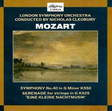 Wolfgang Amadeus Mozart, London Symphony Orchestra Conducted By Nicholas Cleobury : Symphony No.40 - Serenade For Strings (CD, Album)