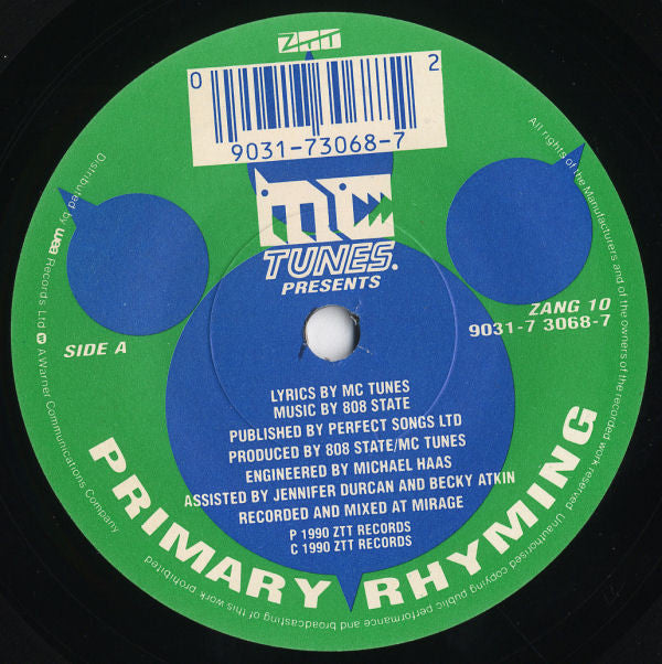 MC Tunes : Primary Rhyming (7", Single)