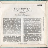 Ludwig van Beethoven, Friedrich Gulda : Sonata No.14 In C Sharp Minor, "Moonlight" (7")