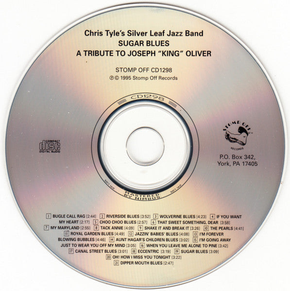 Silver Leaf Jazz Band : Sugar Blues: A Tribute To Joseph "King" Oliver (CD, Album)