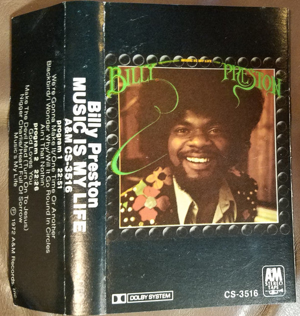 Billy Preston : Music Is My Life (Cass, Album, Club)