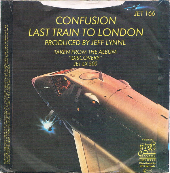 Electric Light Orchestra : Confusion / Last Train To London (7", Single, Pic)