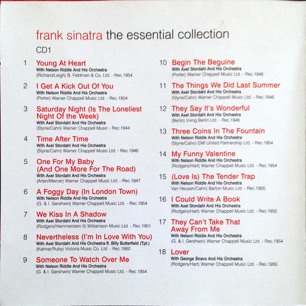 Frank Sinatra : The Essential Collection (2xCD, Comp)