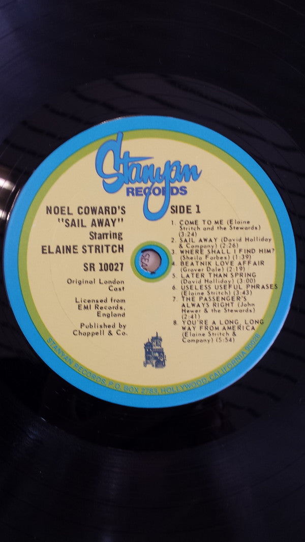 Noël Coward, Elaine Stritch : Sail Away (The Original London Cast) (LP, RE)