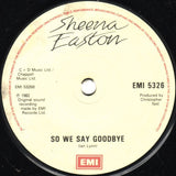 Sheena Easton : Machinery (7", Sol)