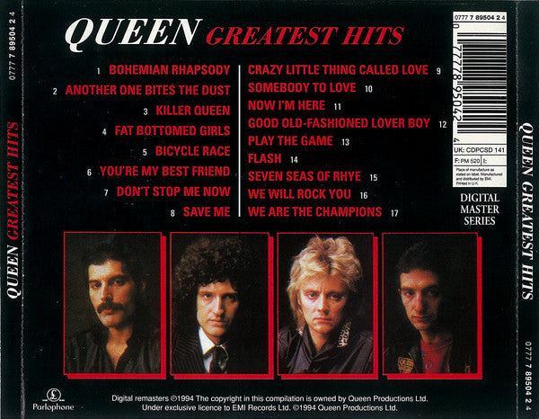 Queen : Greatest Hits (CD, Comp, RE, RM)