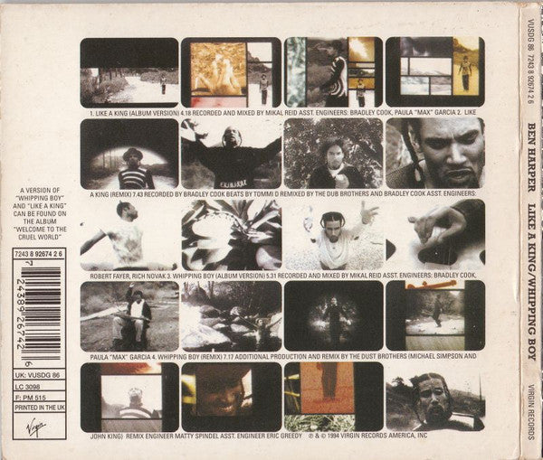 Ben Harper : Like A King / Whipping Boy (CD, Maxi, Dig)