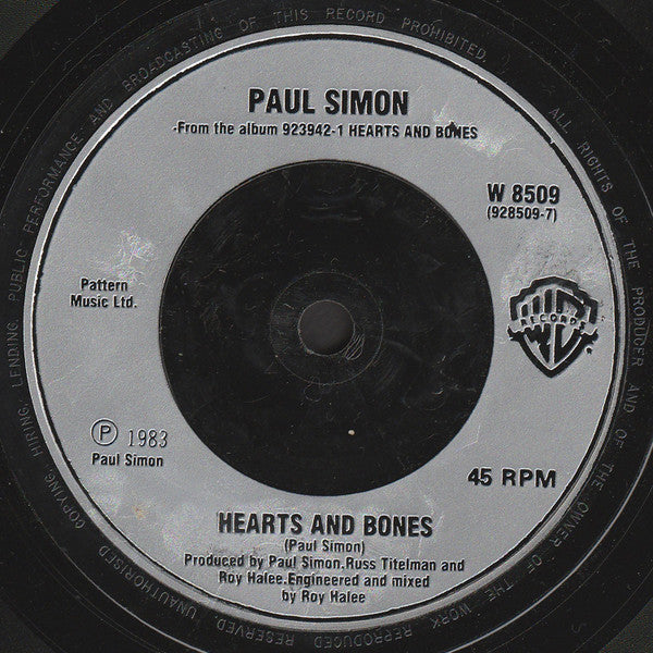 Paul Simon - The Boy In The Bubble (Remix) (7) (Very Good Plus (VG)) - DaddyPop