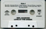 Neil Diamond : Love At The Greek - Recorded Live At The Greek Theatre (Cass, Album)