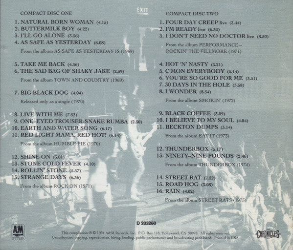 Humble Pie : Hot 'N' Nasty: The Anthology (2xCD, Comp, Club, RM, Sli)