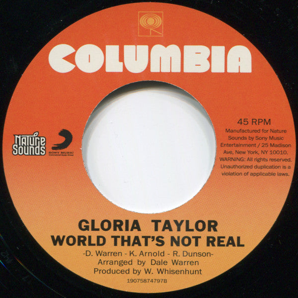 Gloria Taylor : Deep Inside You / World That's Not Real (7", RSD)