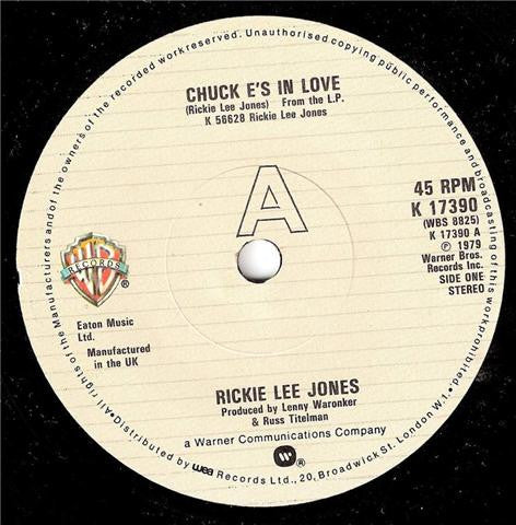 Rickie Lee Jones : Chuck E.'s In Love (7", Single)