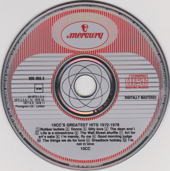 10cc : Greatest Hits 1972-1978 (CD, Comp, RE)