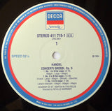 Georg Friedrich Händel – The Academy Of St. Martin-in-the-Fields, Sir Neville Marriner : Concerti Grossi Op. 3 (LP, RE)