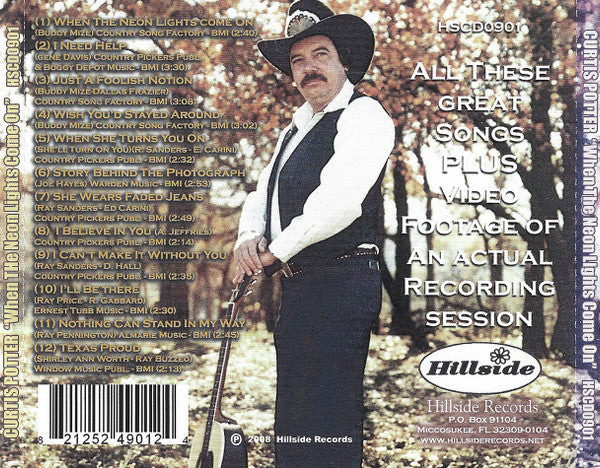 Curtis Potter : When The Neon Lights Come On (CD, Enh)