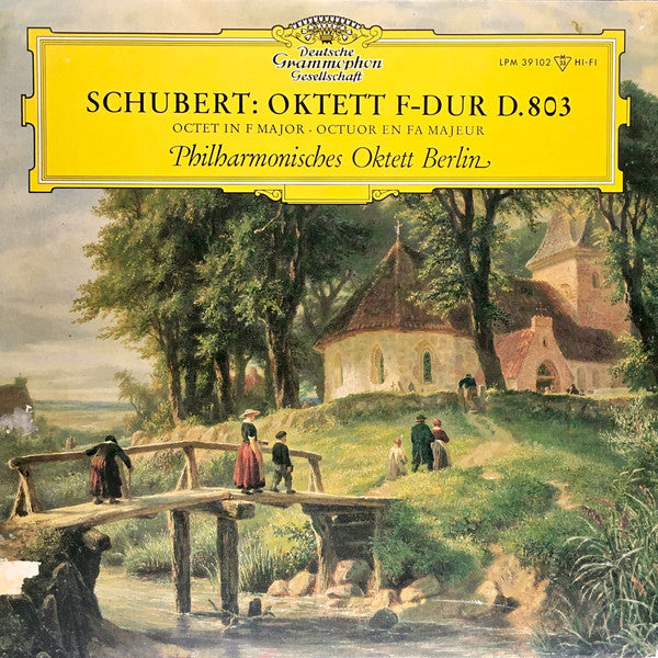 Franz Schubert / Philharmonisches Oktett Berlin : Oktett F-dur D. 803 (LP, Mono)
