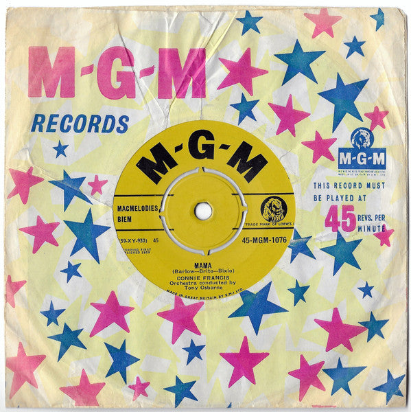 Connie Francis : Mama / Robot Man (7", Single)