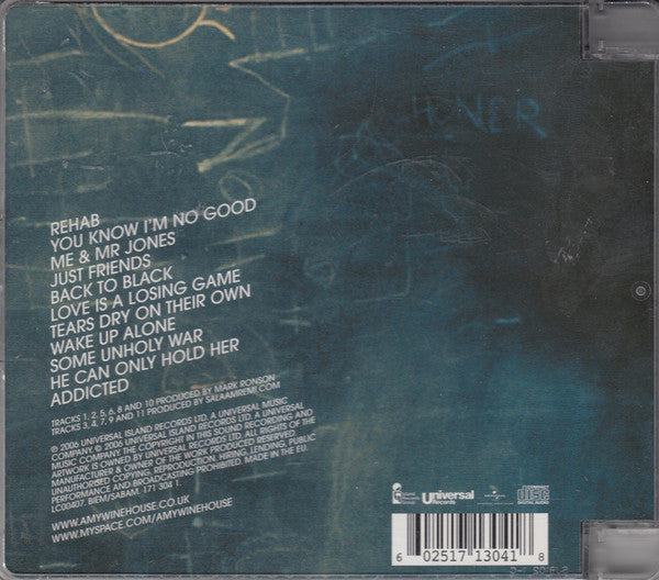 Amy Winehouse - Back To Black (CD) (Very Good Plus (VG)) - DaddyPop