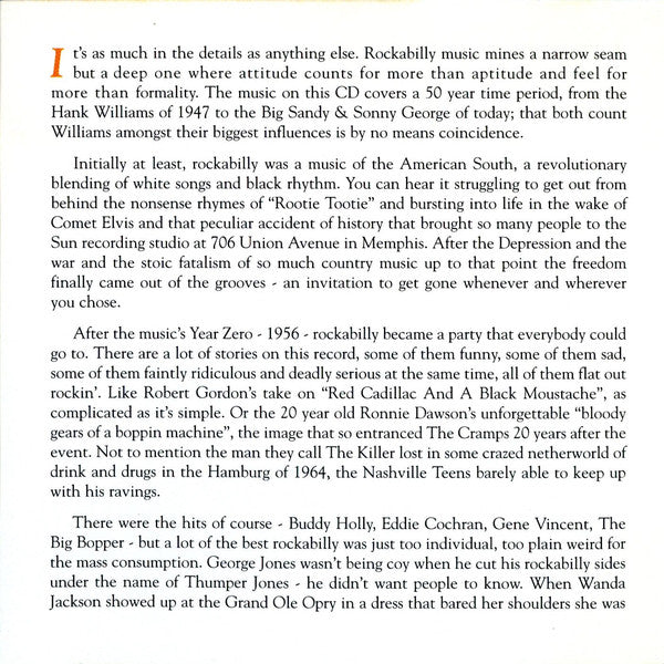 Various : And The Train Kept A Rollin' - 19 Rockabilly Classics (CD, Comp)