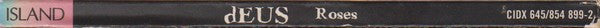 dEUS - Roses (CD) (Very Good Plus (VG)) - DaddyPop
