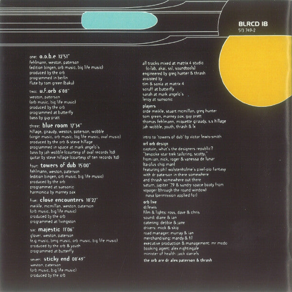 The Orb : U.F.Orb (CD, Album)