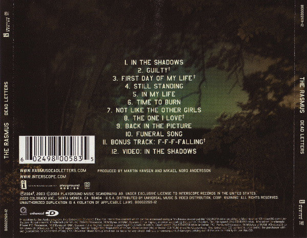 The Rasmus : Dead Letters (CD, Album, Enh)