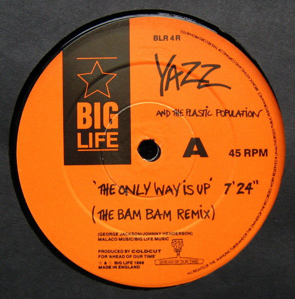 Yazz And The Plastic Population : The Only Way Is Up (The Bam Bam Remixes) (12", Single)