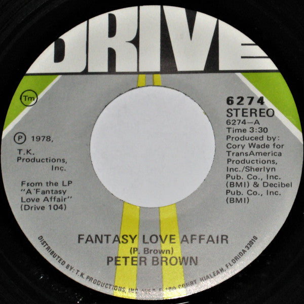 Peter Brown (2) : Fantasy Love Affair  (7")