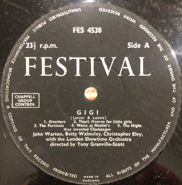 The London Showtime Orchestra : GIGI (12")