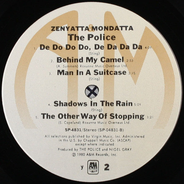 The Police : Zenyatta Mondatta (LP, Album, Y -)