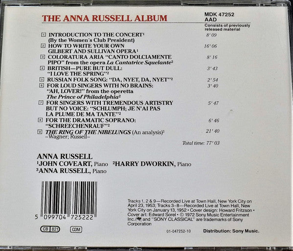 Anna Russell - The Anna Russell Album? (CD) (Near Mint (NM Or M-)) - DaddyPop