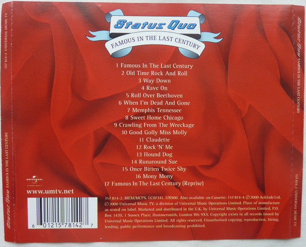 Status Quo : Famous In The Last Century (CD, Album)