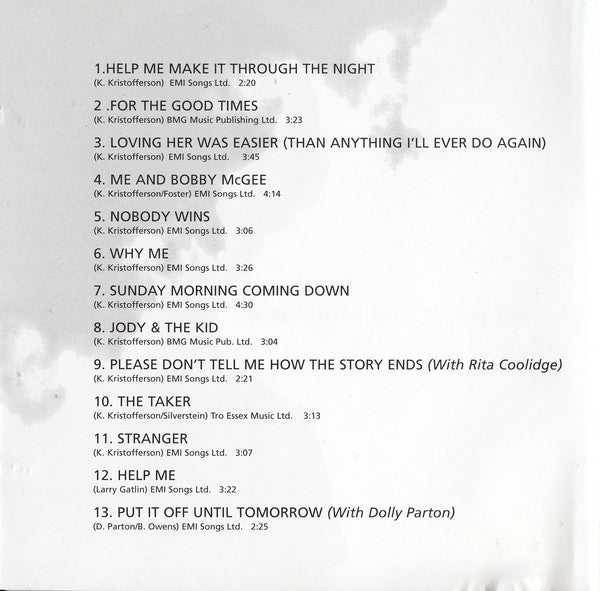 Kris Kristofferson : The Very Best Of Kris Kristofferson (CD, Comp)